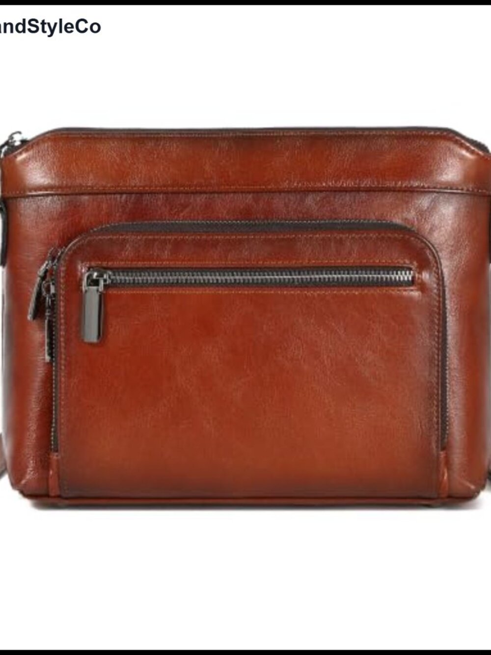 Genuine Leather Crossbody Bag RFID Wallet Purse with 2 Straps